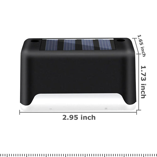 4 Pack Solar LED Deck Lights – Outdoor Garden Patio Railing & Stairs Pathway Lighting